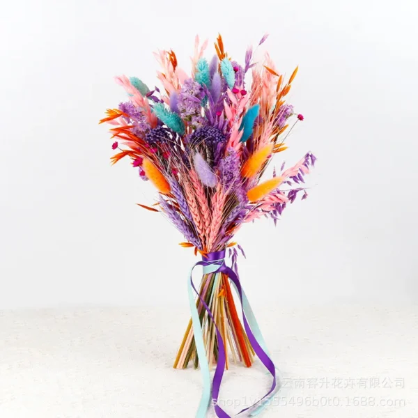 Colorful Dried Flower Wedding & Home Decor Bouquet - Image 7