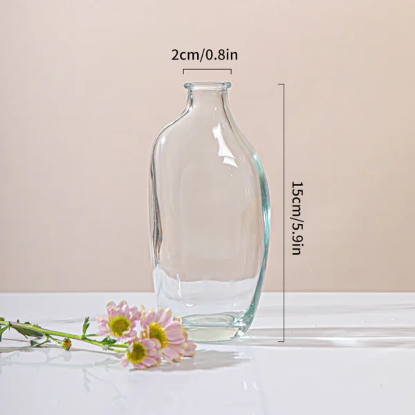 Clear Glass Bud Vase – Mini Hydroponic Wedding Decor - Image 30