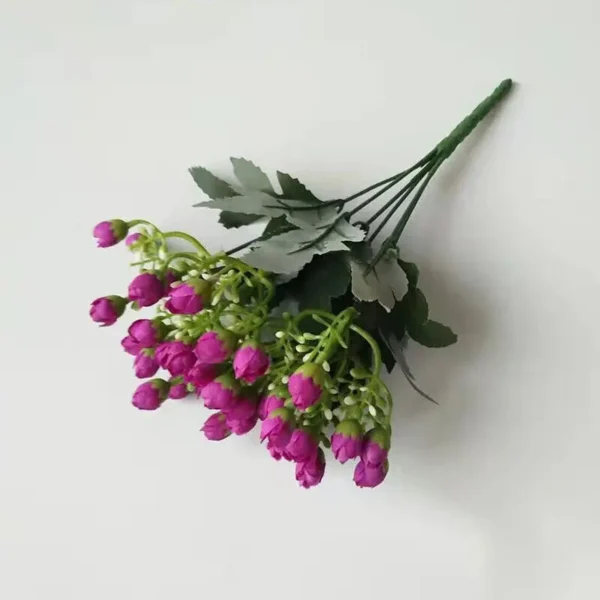 36-Head Artificial Rose Bud Bouquet – 8 Colours - Image 9