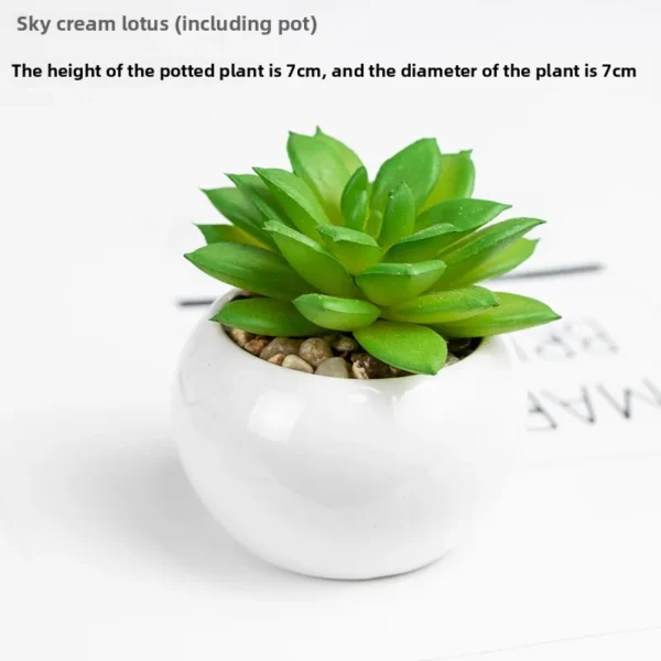 Nordic Artificial Succulent Plant – Cute Small Potted - Image 16
