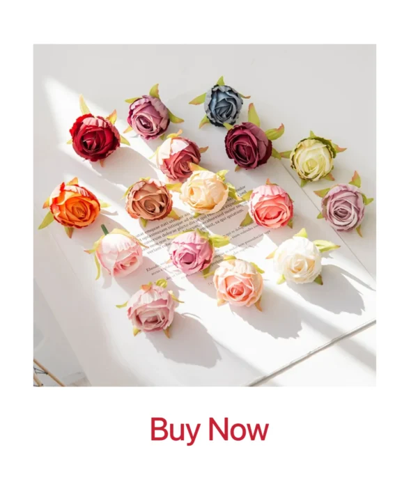 Silk Dahlia & Rose Artificial Bouquet for Weddings & Decor - Image 22