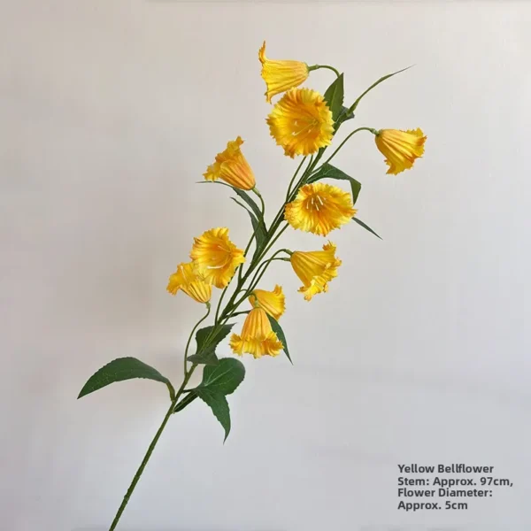 Summer Wedding Bouquet Artificial Silk Bellflowers - Image 8
