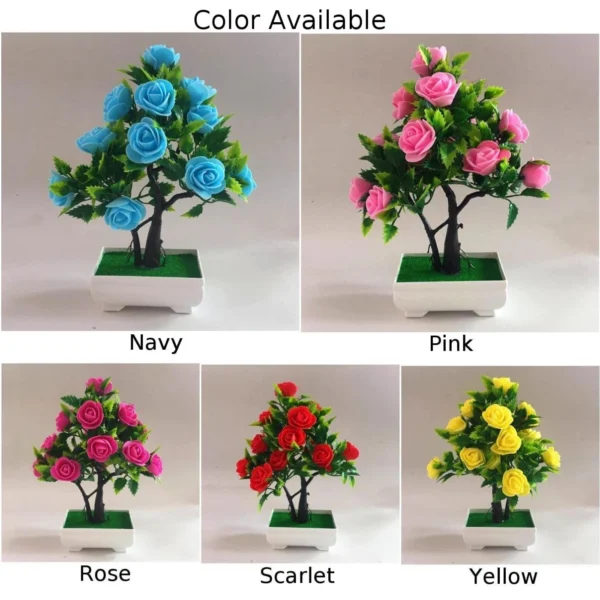 Artificial Potted Flower Bonsai for Home & Party Decor - Image 5