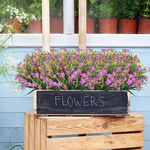 Summer Artificial Flowers Bouquet – UV Resistant Decor - Image 4