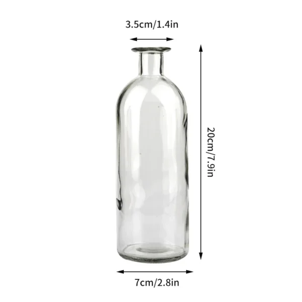 Clear Glass Bud Vase – Mini Hydroponic Wedding Decor - Image 24