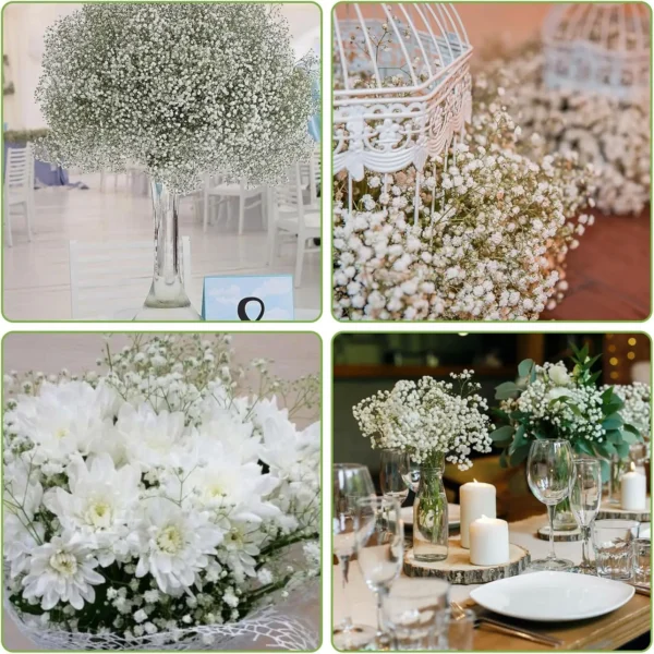Spring Gypsophila Artificial Bouquet for Home & Weddings - Image 4
