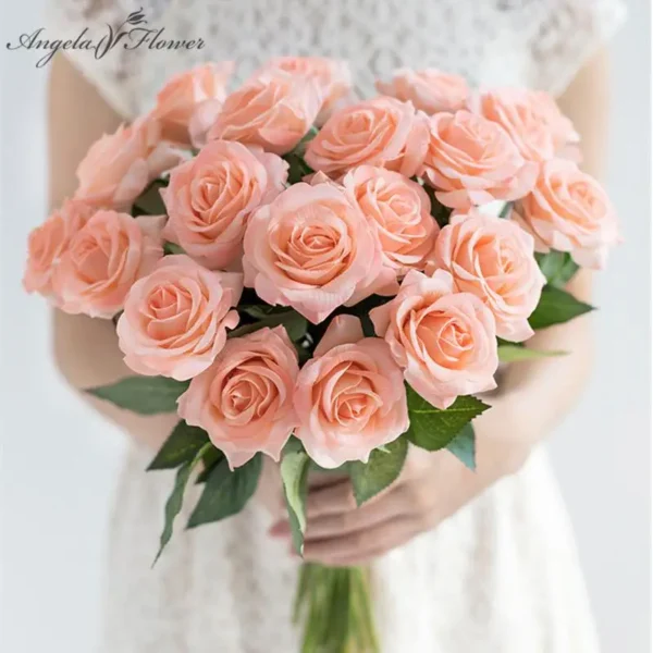 11pcs Real Touch Artificial Rose Bouquet – Home & Events - Image 18