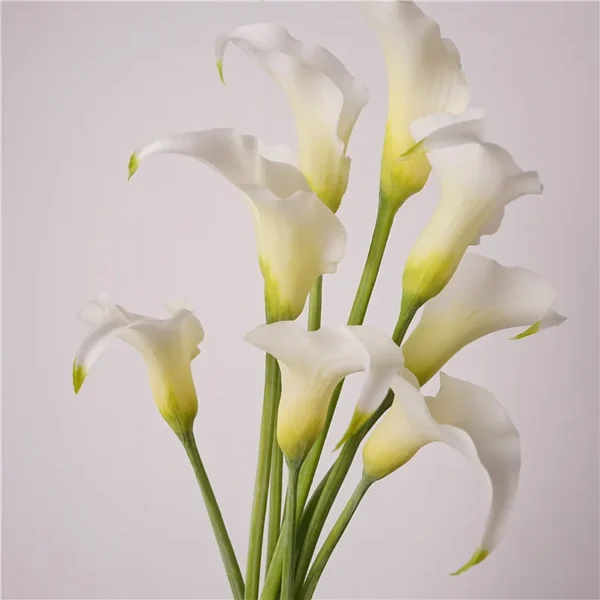 5pcs Real Touch Latex Calla Lily Artificial Flowers Bouquet