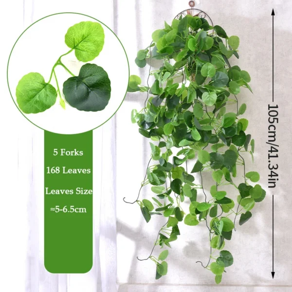 105cm Faux Green Ivy Hanging Vines for Wedding & Home - Image 7
