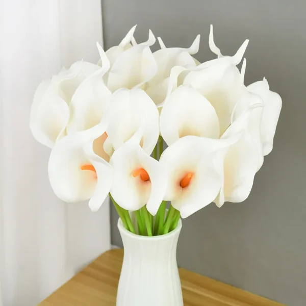 Artificial Calla Lily Bouquet – 5/10Pcs Wedding Flowers - Image 17