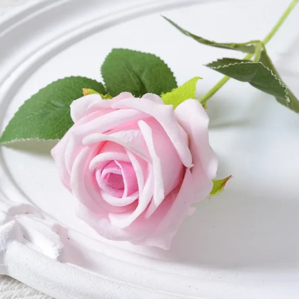 50pcs Velvet Artificial Rose Bouquet – Realistic Decor - Image 15