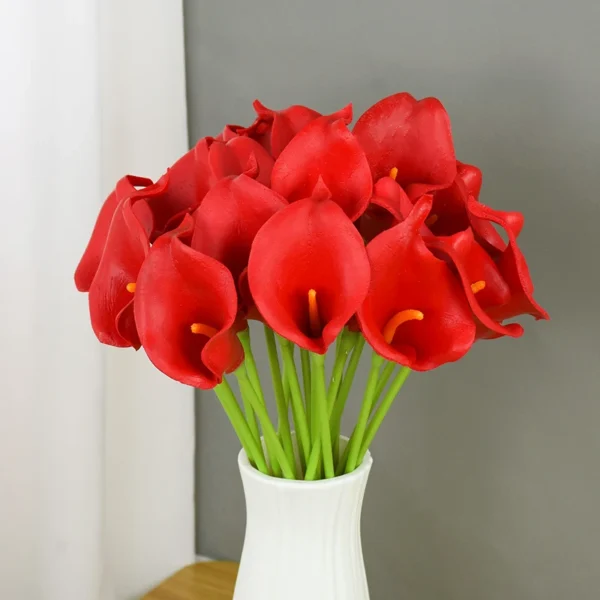 Artificial Calla Lily Bouquet – 5/10Pcs Wedding Flowers - Image 14
