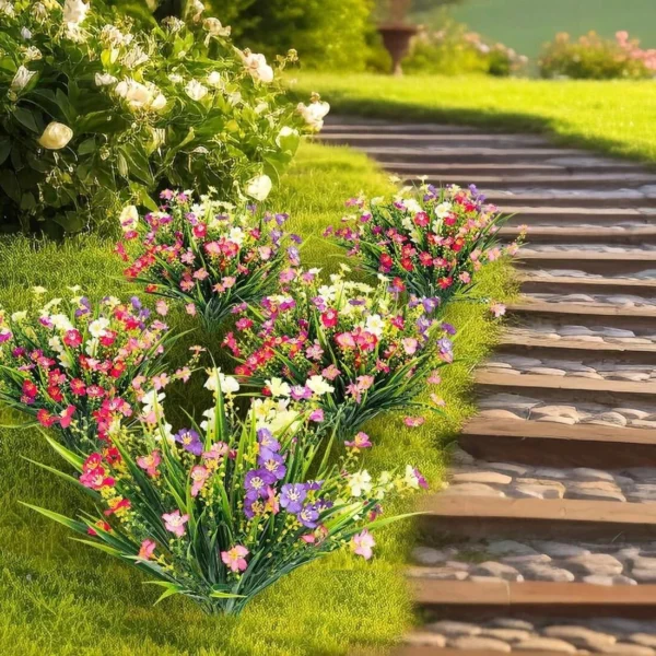 Summer Artificial Flowers Bouquet – UV Resistant Decor - Image 6