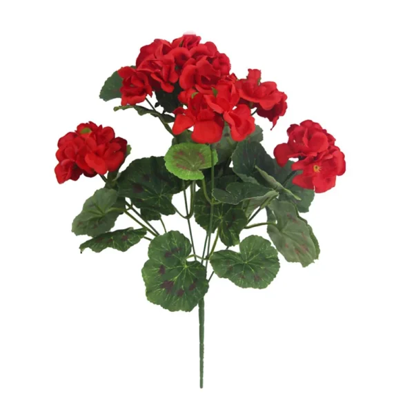 Artificial Geranium Bouquet – UV Resistant Home Decor - Image 8
