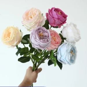 Congratulations Tea Rose Branches – 5pcs Artificial Flowers