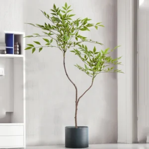 110cm Artificial Bamboo Tree with Green Leaves for Home