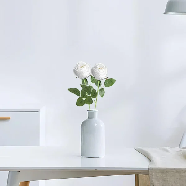 Artificial Rose Branch – Elegant Congrats Decoration - Image 3