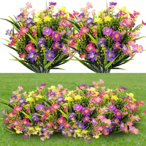 Summer Artificial Flowers Bouquet – UV Resistant Decor