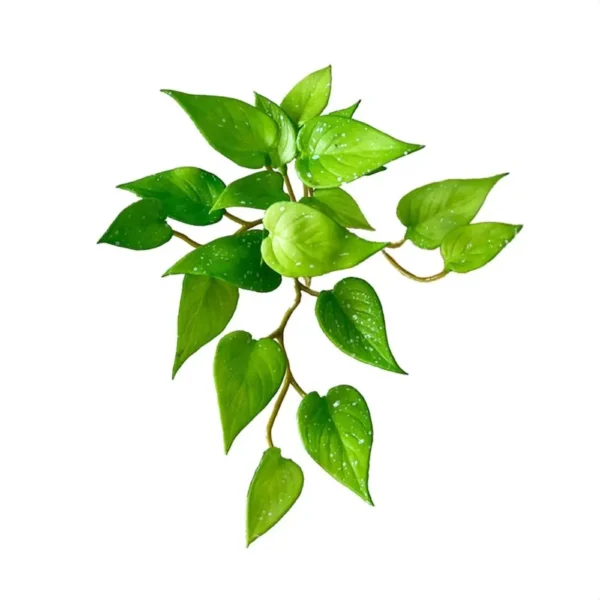 Artificial Copper Coin Grass Plant – Resin Branch Decor - Image 10