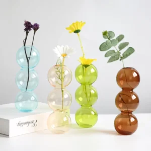 Modern Glass Vase – Nordic Home Decor Flower Pot