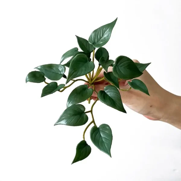 Artificial Copper Coin Grass Plant – Resin Branch Decor - Image 11