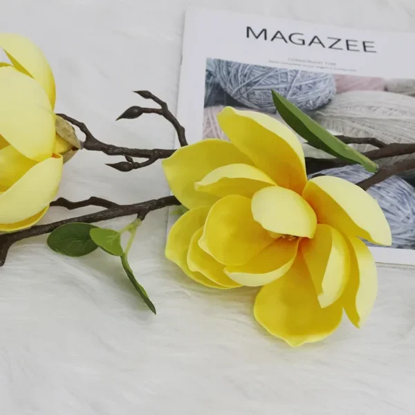 Magnolia Indoor Flower Branch – Winter Home Decoration - Image 16
