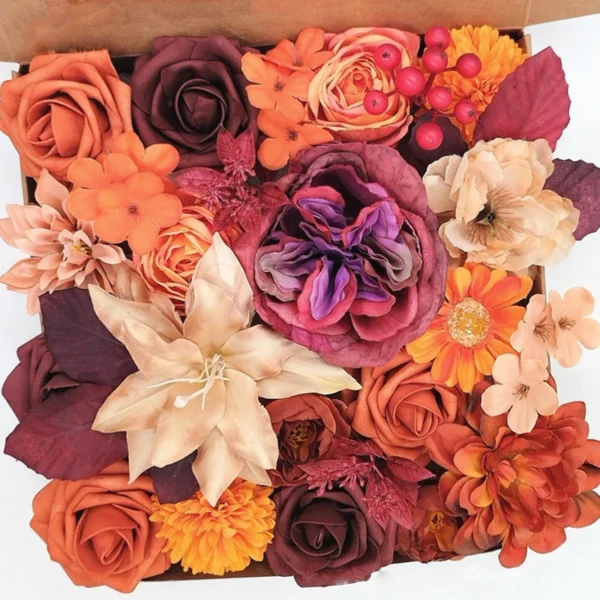 YeeNanee Autumn Terracotta Artificial Flowers Set - Image 26