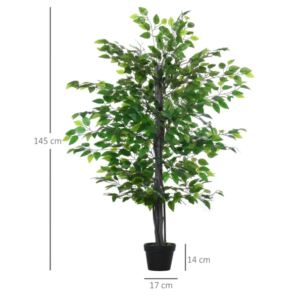 145cm Artificial Banyan Tree in Pot – Anniversary Decor - Image 4