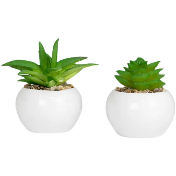 Nordic Artificial Succulent Plant – Cute Small Potted - Image 3