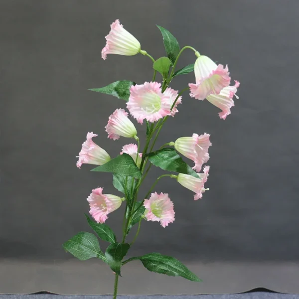 Summer Wedding Bouquet Artificial Silk Bellflowers - Image 12