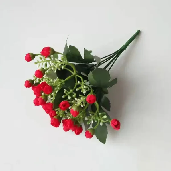 36-Head Artificial Rose Bud Bouquet – 8 Colours - Image 8