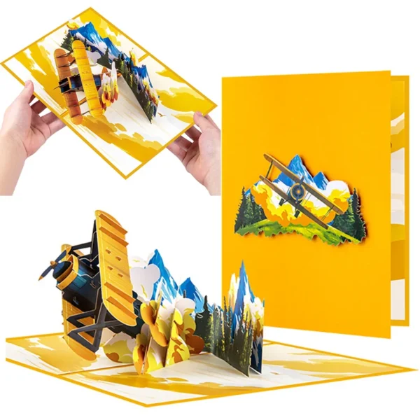 3D Pop-Up Birthday Greeting Card with Cake & Piano Design - Image 26