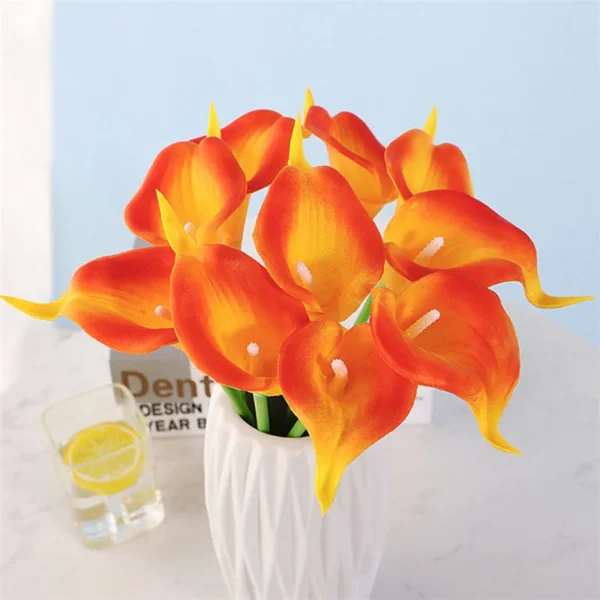 Spring Calla Lily Artificial Bouquet – 5Pcs - Image 21