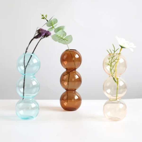 Modern Glass Vase – Nordic Home Decor Flower Pot - Image 32