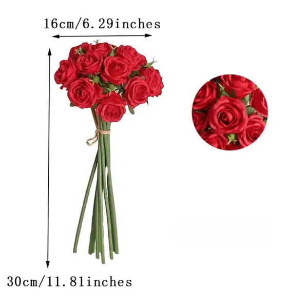 Congratulations Artificial Rose Bouquet – 18 Flowers - Image 4