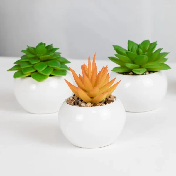 Nordic Artificial Succulent Plant – Cute Small Potted - Image 2