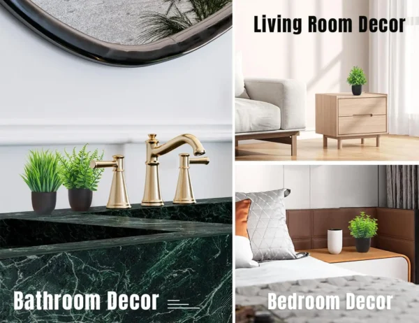 Artificial Plants 4-Pack – Small Faux Bonsai Decor - Image 6