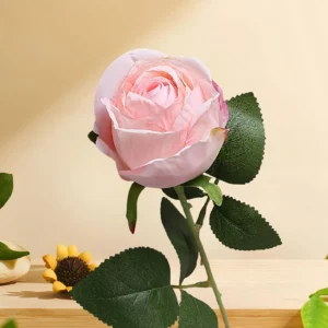 Artificial Rose Branch – Elegant Congrats Decoration
