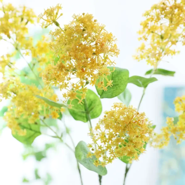 Artificial Hydrangea Flowers – 5pcs Silk Bouquet for Anniversary - Image 4