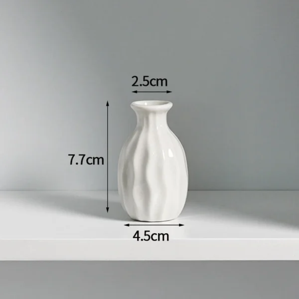 Mini Ceramic Glaze Vase – Multi-Coloured Bud Pot - Image 12