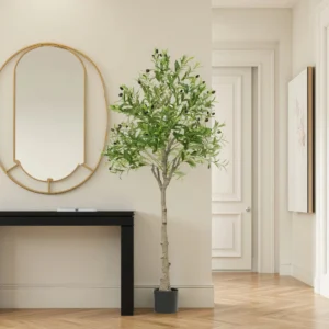 Artificial Olive Tree 4-6FT with Fruit & Decorative Pot