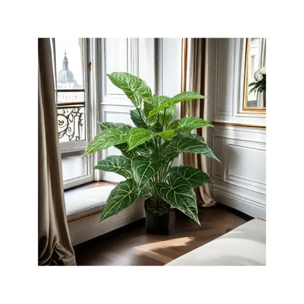 Artificial Alocasia Plant – Faux Leaf Greenery for Anniversary - Image 5