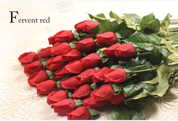 Artificial Rose Bouquet – 25pcs Real Touch Silk Flowers - Image 10