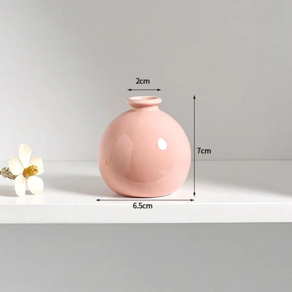 Mini Ceramic Glaze Vase – Multi-Coloured Bud Pot - Image 22