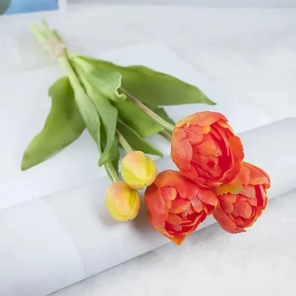 Luxury Silicone Tulip Bouquet 40cm Real Touch Flowers - Image 18