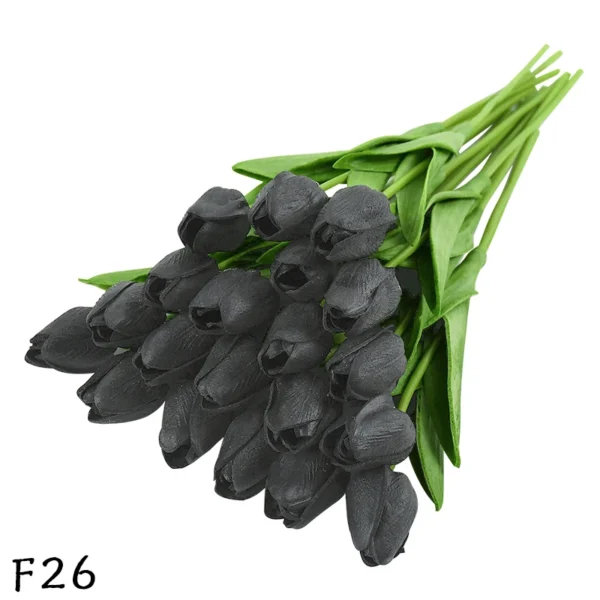 Artificial PU Tulip Bouquet – 5/10pcs Real Touch Flowers - Image 11