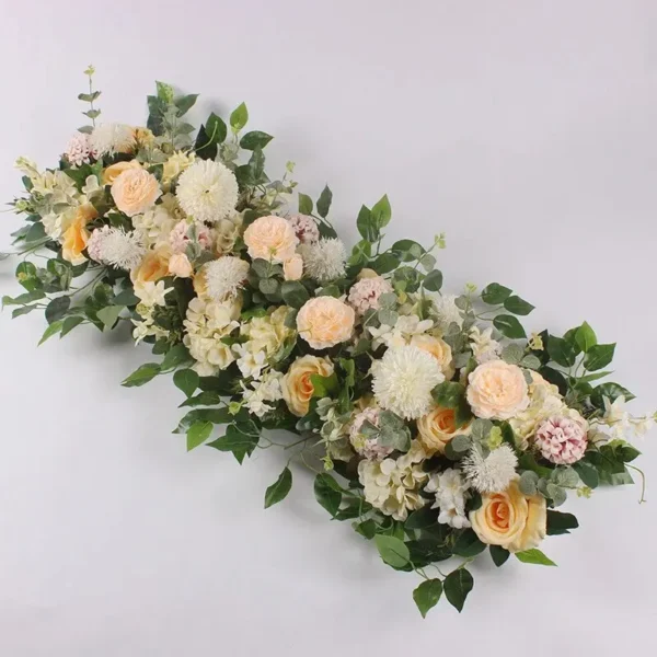 Luxury 100cm White Rose Wedding Table Centerpiece - Image 7