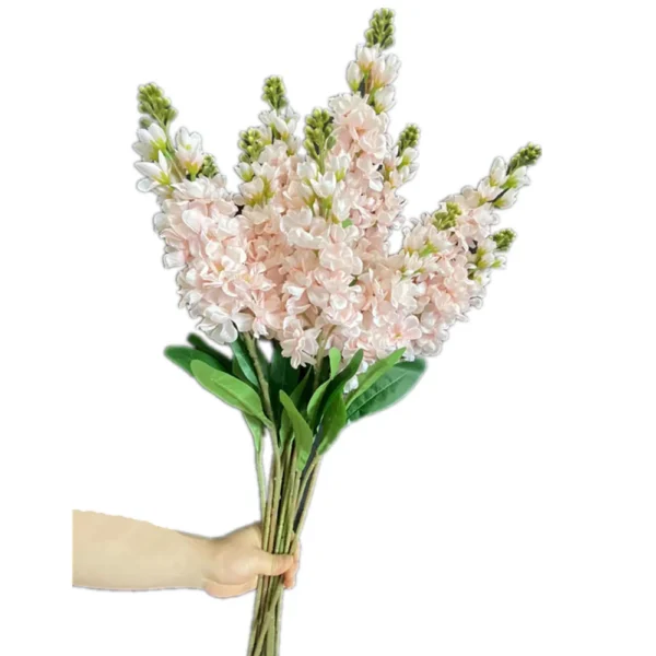 Silk Delphinium Faux Flowers – Anniversary Decor, 10pcs - Image 10