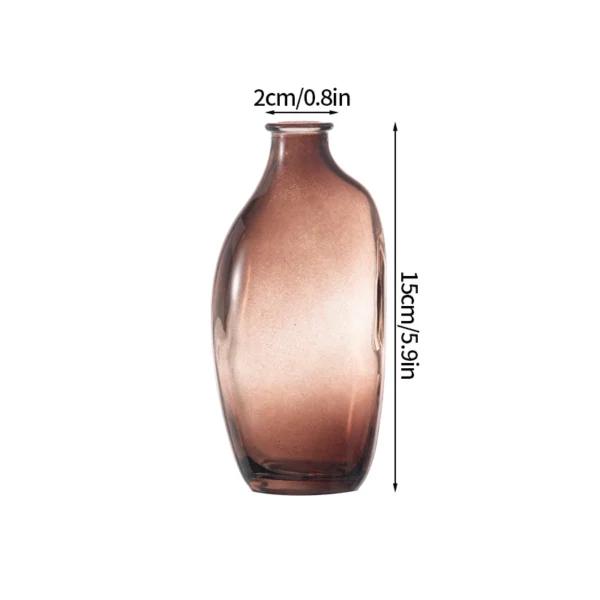 Clear Glass Bud Vase – Mini Hydroponic Wedding Decor - Image 12