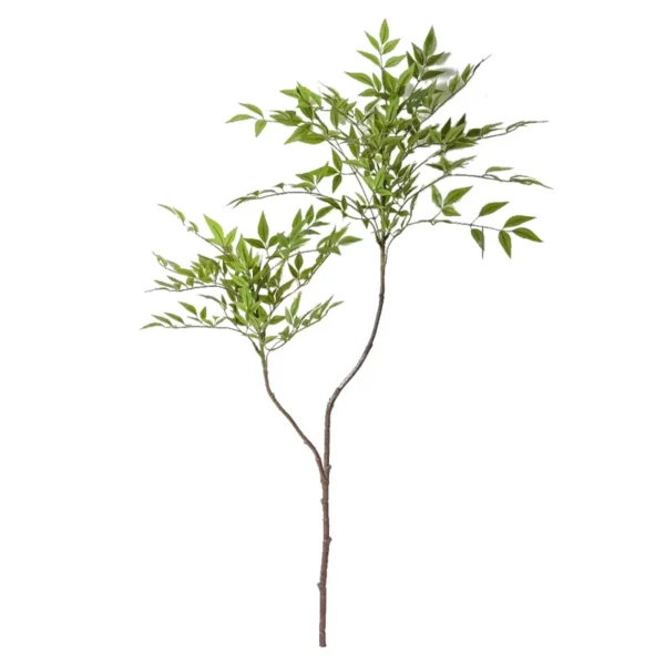 110cm Artificial Bamboo Tree with Green Leaves for Home - Image 4